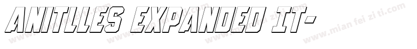 Anitlles Expanded It字体转换